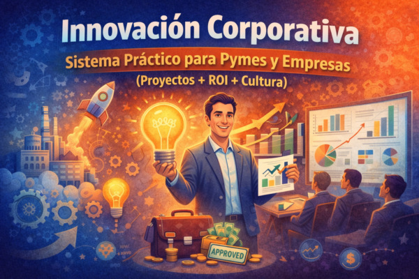 Portada del curso Innovación Corporativa: sistema práctico para pymes y empresas con proyectos, ROI y cultura de innovación