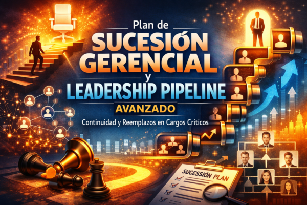 Portada del curso Plan de Sucesión Gerencial y Leadership Pipeline Avanzado: continuidad y reemplazos en cargos críticos