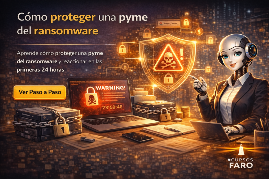 Cómo proteger una pyme del ransomware, con alerta de ciberataque, respaldos seguros y plan de reacción para pequeñas empresas