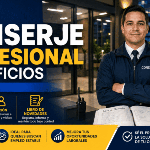 Curso Conserje Profesional de Edificios con formación en seguridad, atención a residentes, control de accesos y libro de novedades